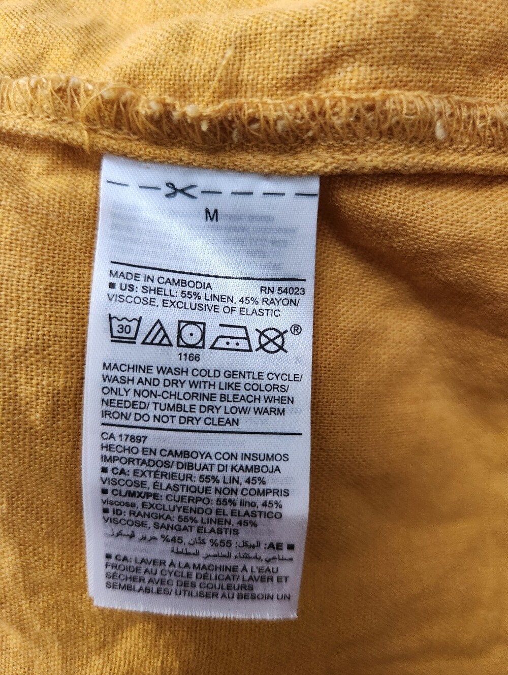 Old Navy Mustard Yellow Button-Front Midi Dress - Picture 7 of 9